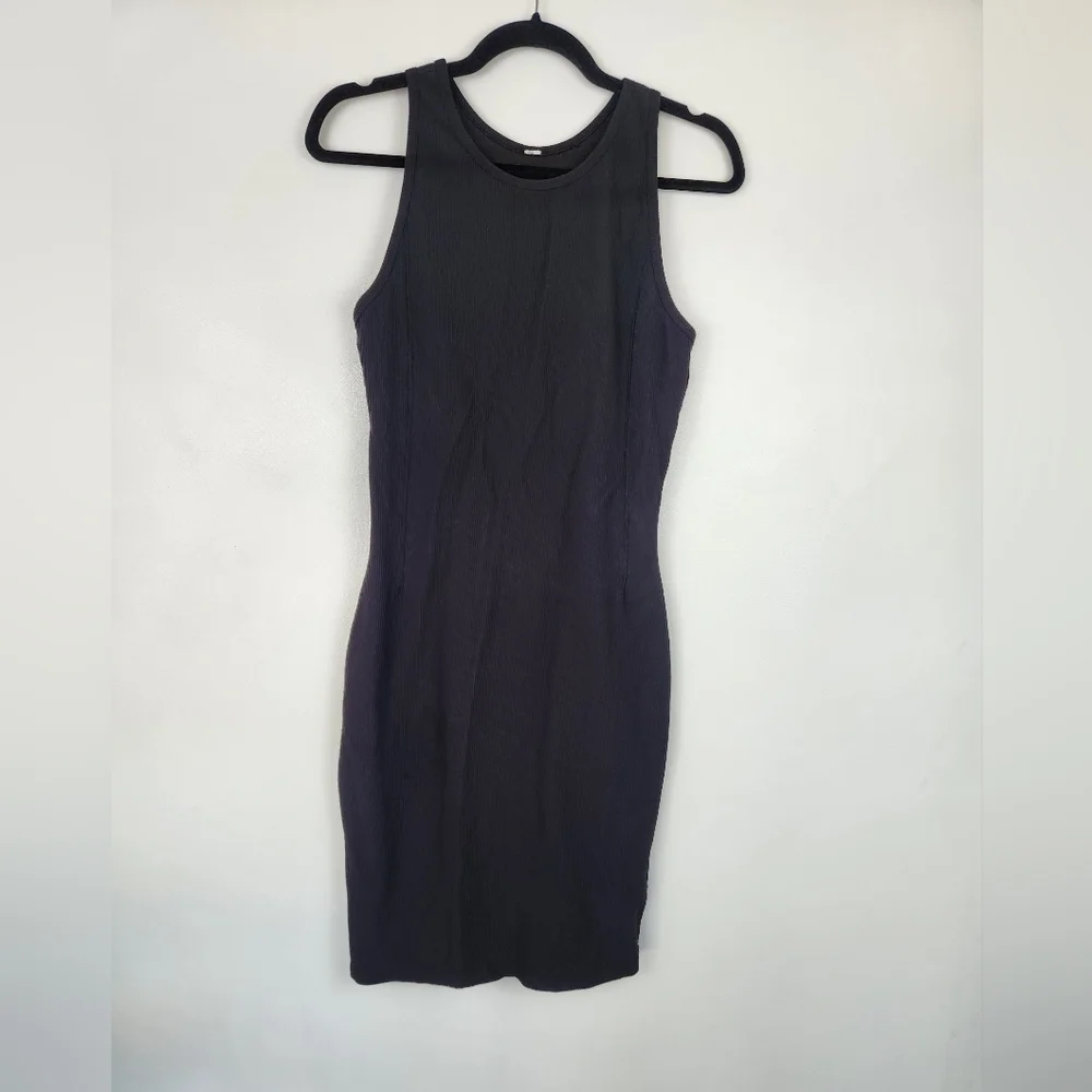 Lululemon Ebb to Street Ribbed Mini Dress - Black, Size 10​